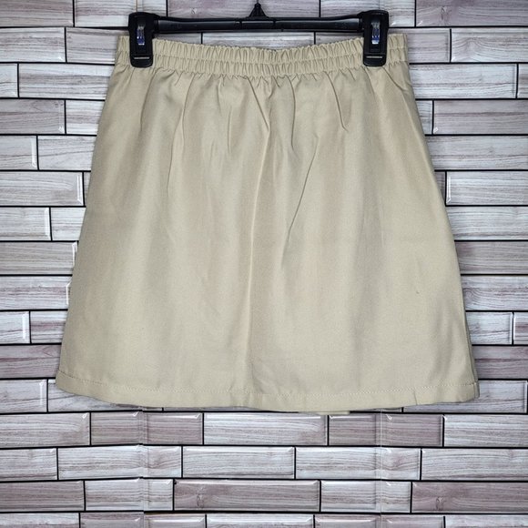 NWT‎ NAUTICA Girls School Uniform Khaki Skort Skirt Scooter Size 16 Regular - Picture 2 of 12